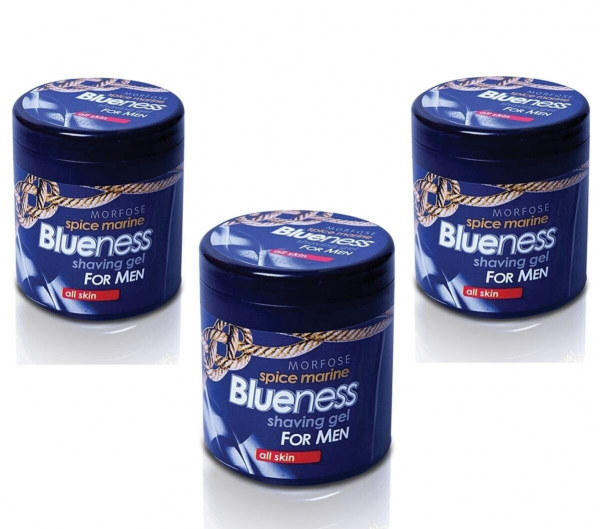 3x Morfose Blueness Rasiergel 500ml